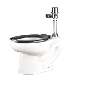 Inodoro Vencerámica Para Fluxómetro Carlton Taza Elongada  Blanco Glaciar